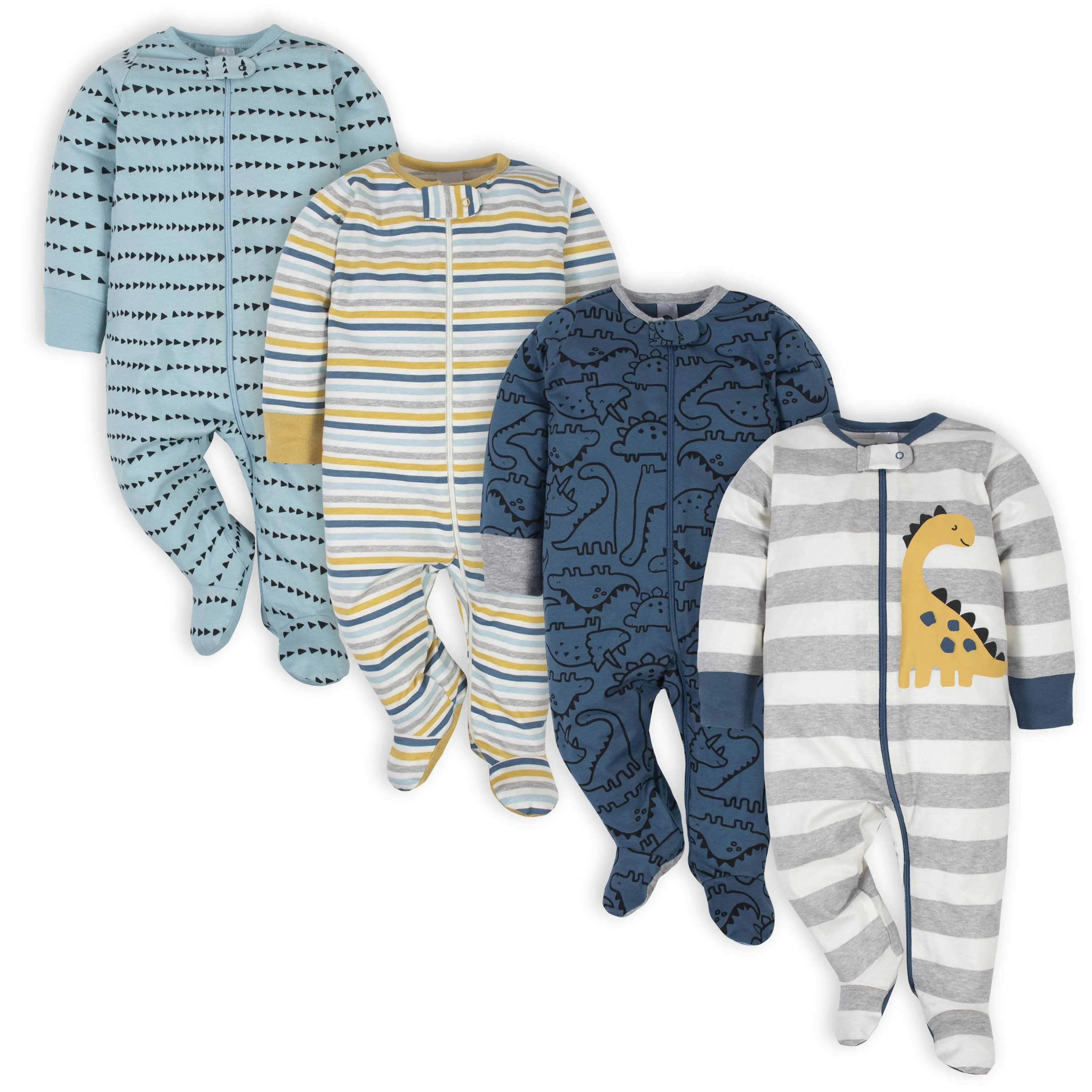 18-Piece Baby Boys Dinosaur Sleep 'N Play, Onesies® Bodysuit, and Burpcloth Set