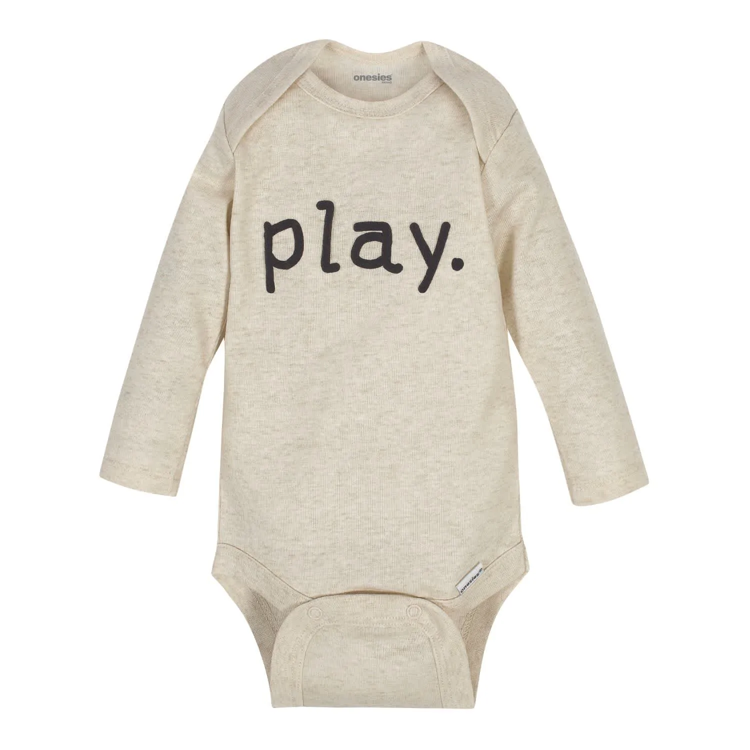 6-Pack Baby Neutral Words Long Sleeve Onesies® Brand Bodysuits