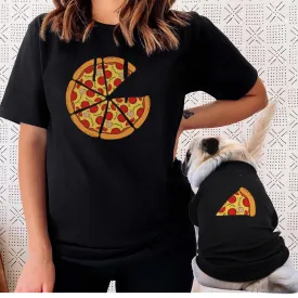 A Pizza Me Owner & Dog Black T-Shirts