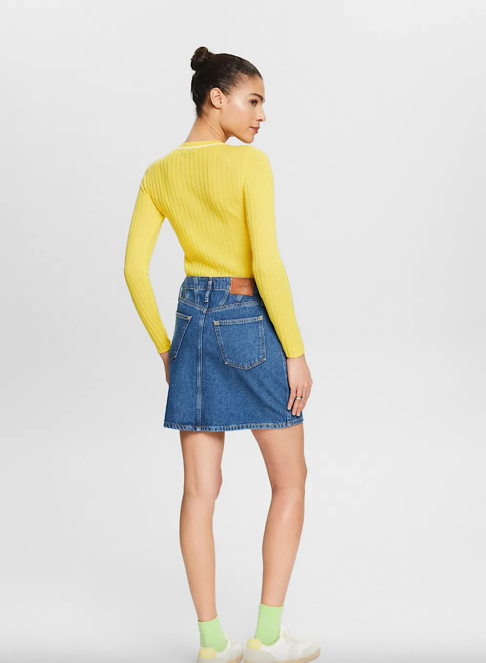 alexa denim mini skirt