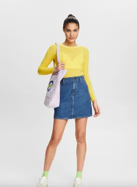 alexa denim mini skirt