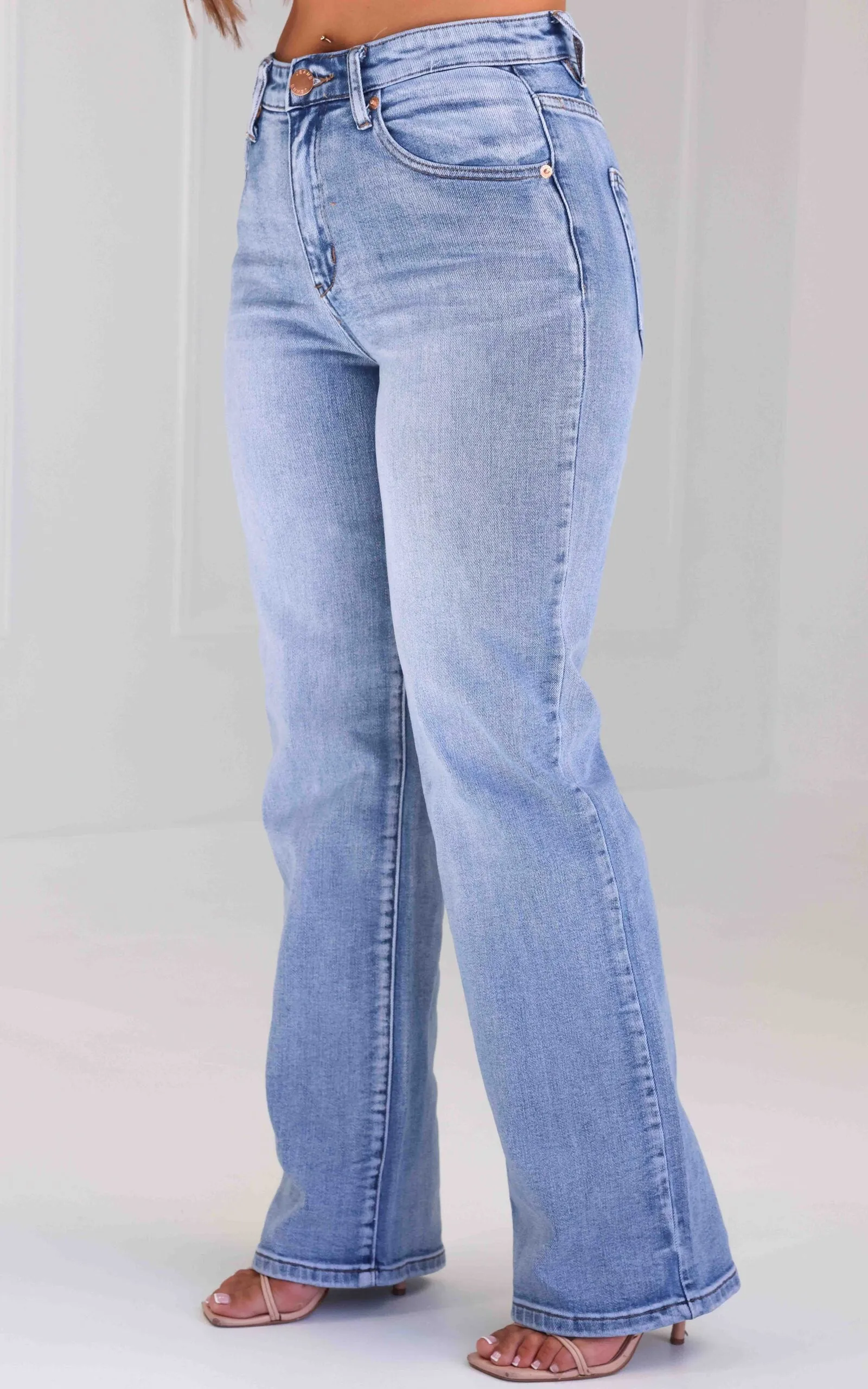 Atticus Straight Leg Jeans - Blue Wash