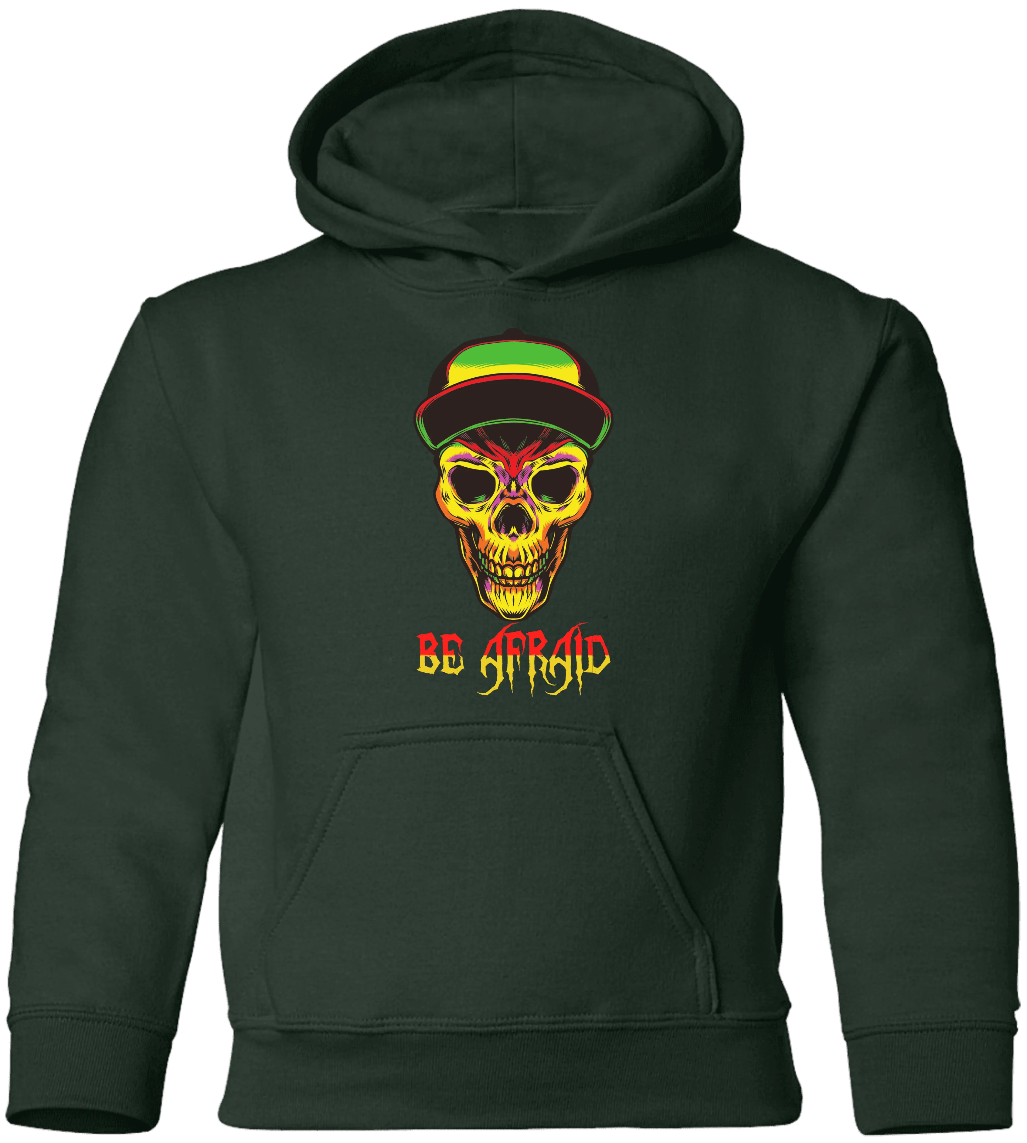 Be Afraid Halloween Costume  Youth Pullover Hoodie