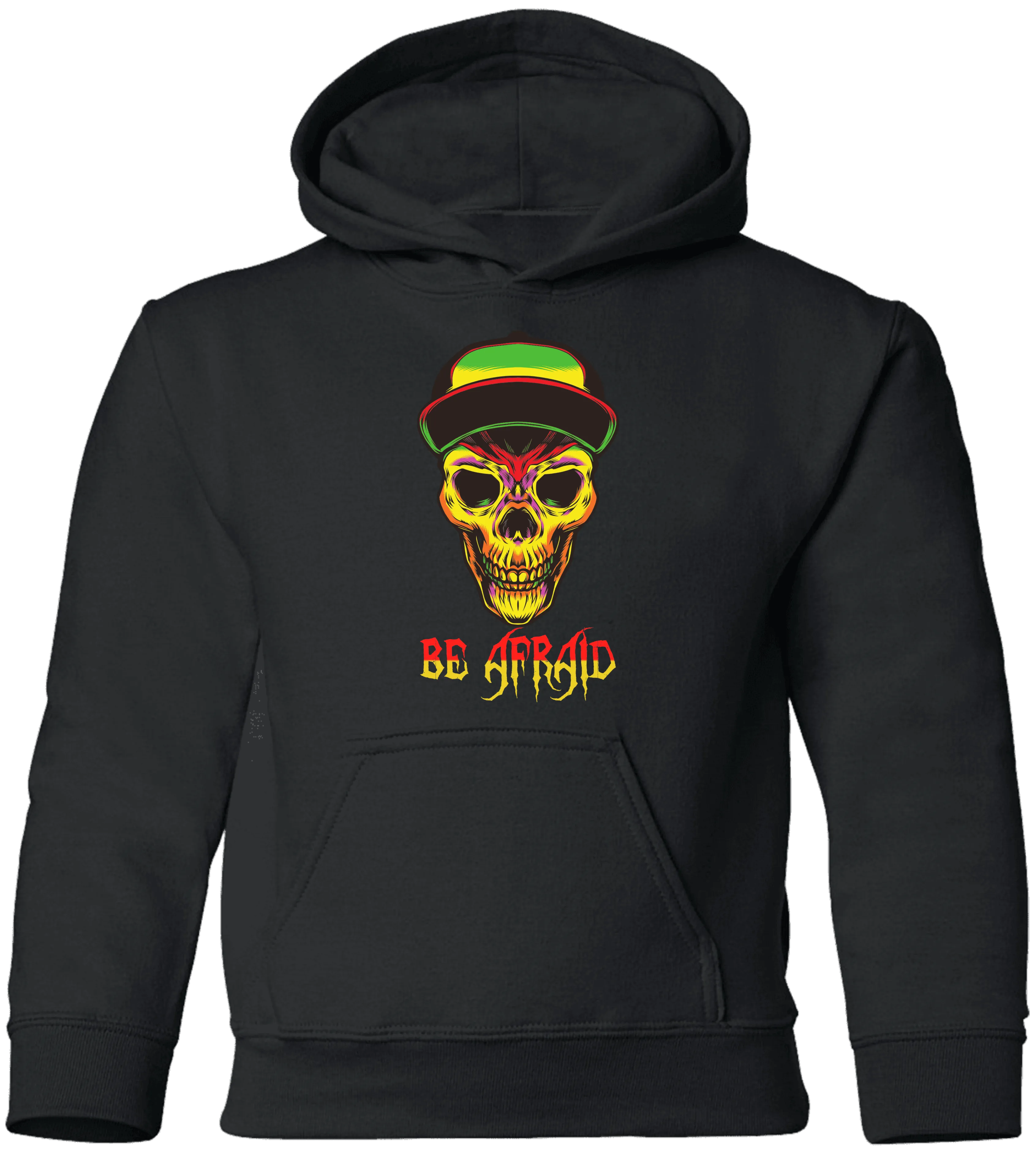 Be Afraid Halloween Costume  Youth Pullover Hoodie