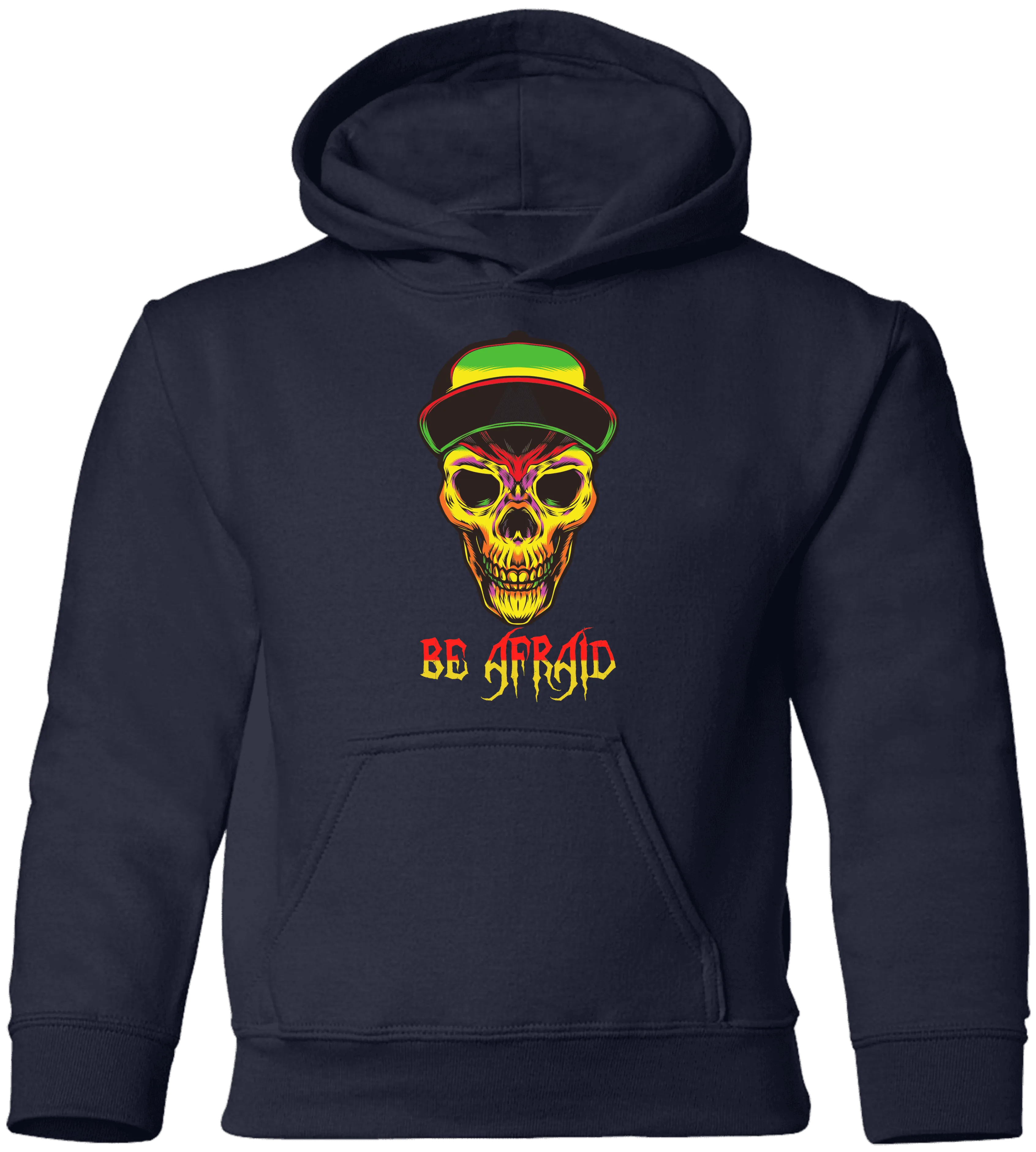 Be Afraid Halloween Costume  Youth Pullover Hoodie