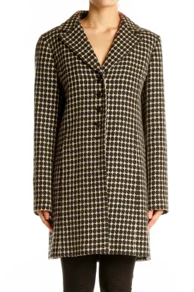 Black and Tan Polka Dot Coat