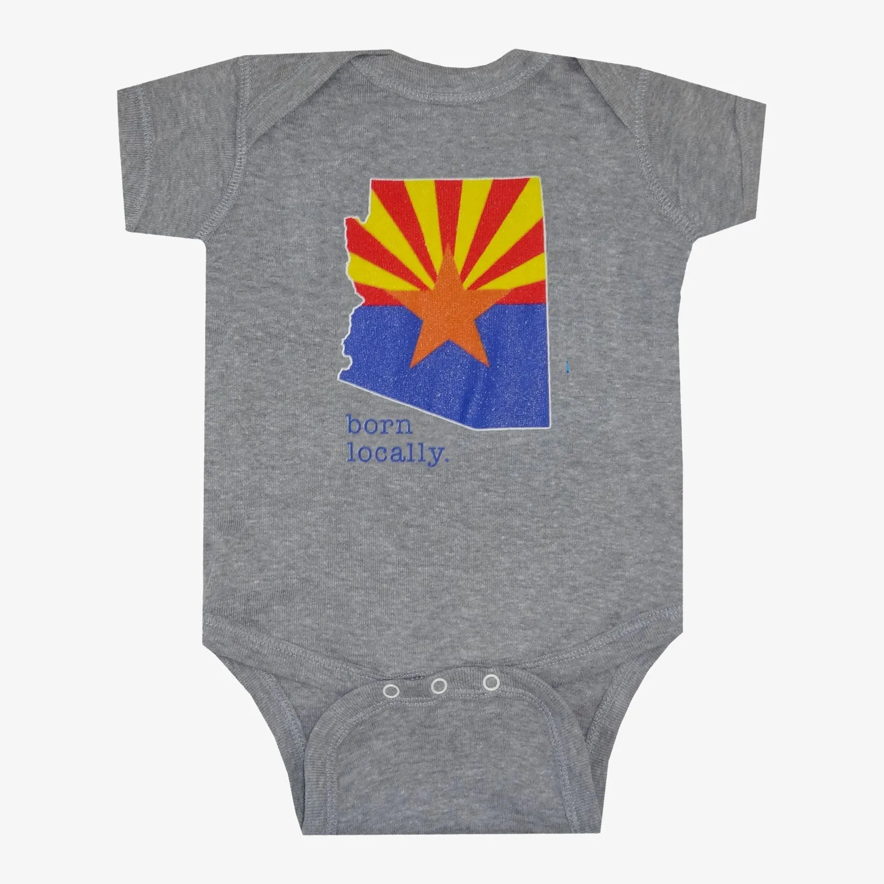 Born Locally Arizona Flag Onesie