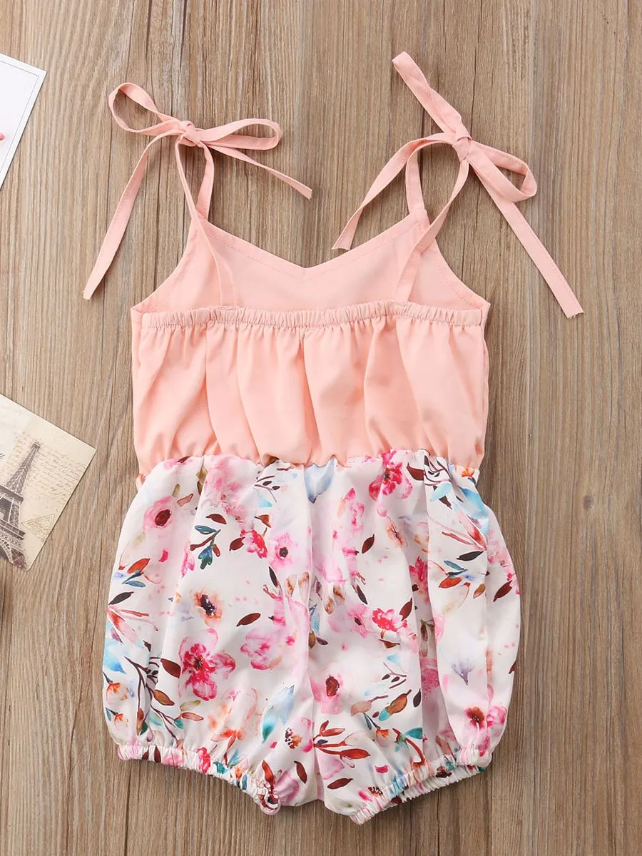 Braces Romper Jumpsuit Outfits for Summer Baby Girls