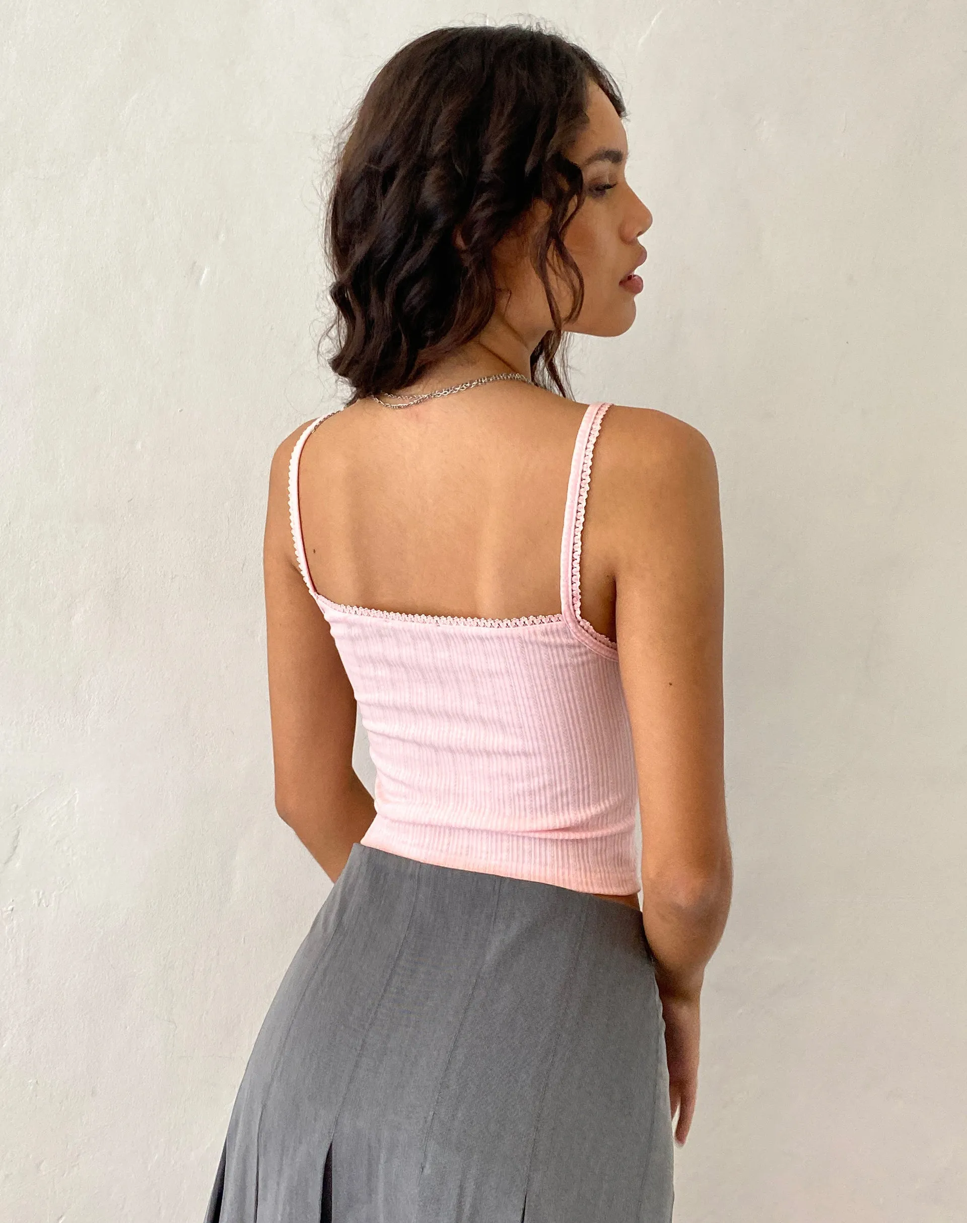 Brynn Cami Top in Pink