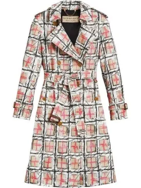 BURBERRY BRISTON SCRIBBLE TRENCH COAT