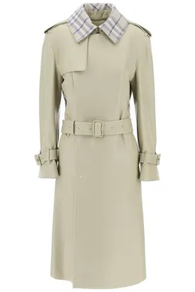 Burberry Long Leather Trench Coat