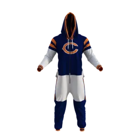 Chicago Bears NFL Hockey Sockey Men's Navy Team Uniform Onesie