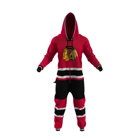 Chicago Blackhawks NHL Hockey Sockey Men's Red Team Uniform Onesie