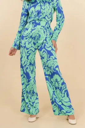 Choklate Paris High Tide Printed Palazzo Pants Style CK08183