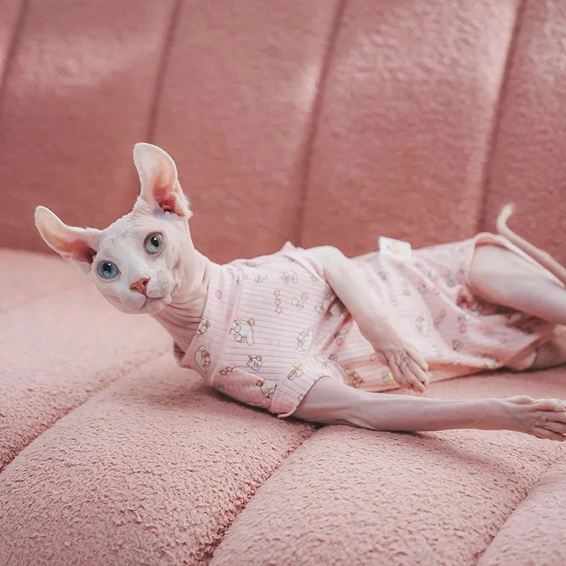 Cinnamoroll Sphynx Cat Onesies Pajamas