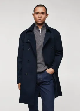 Classic water-repellent trench coat