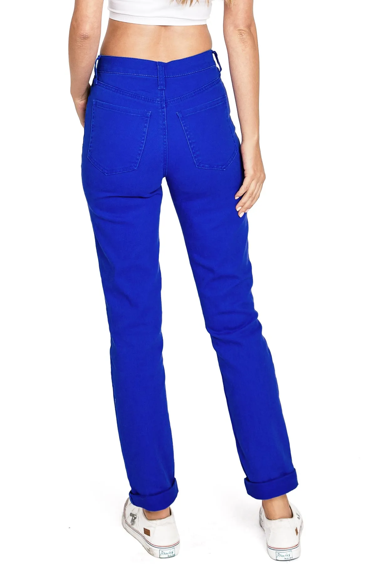 Color Wash Straight Leg Jeans