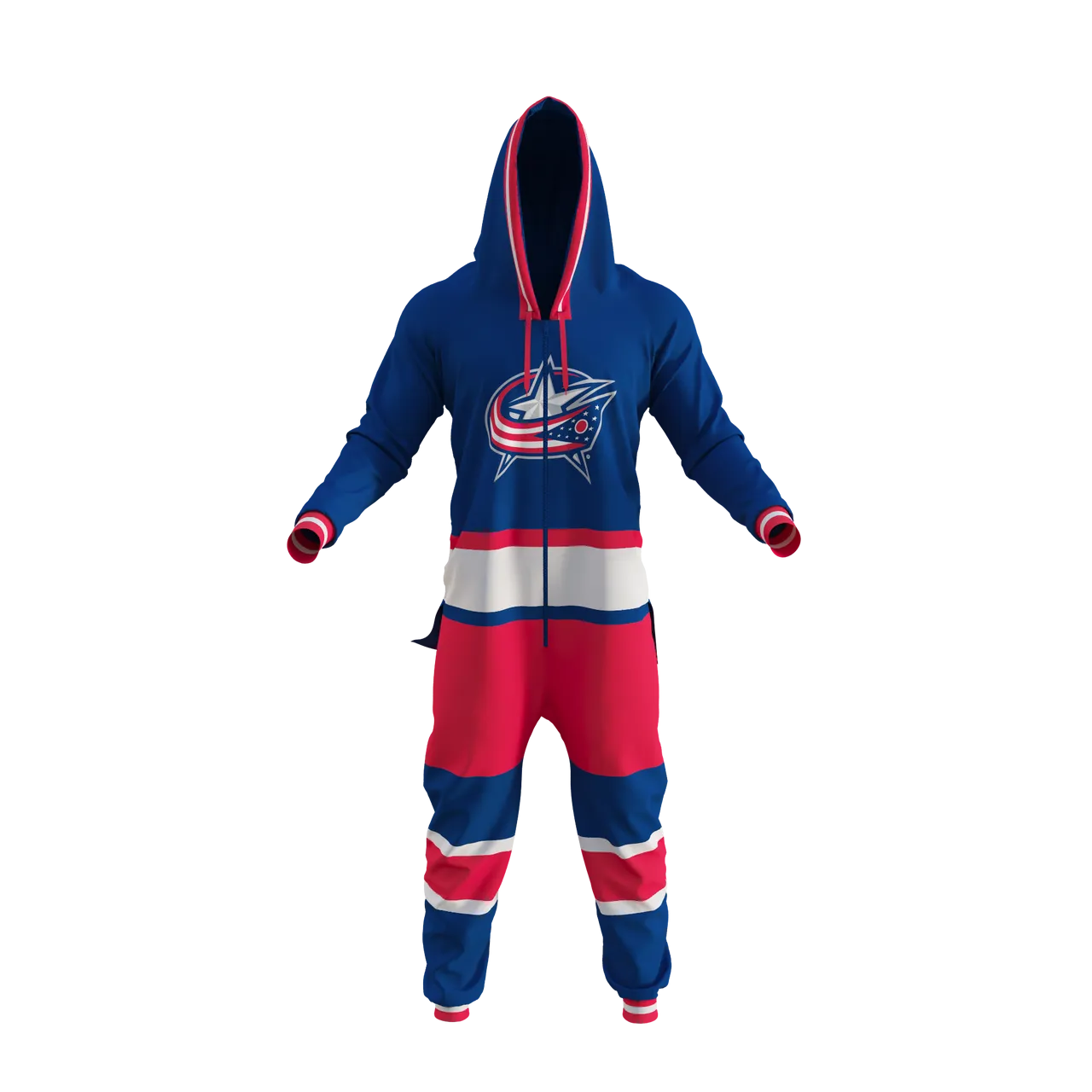 Columbus Blue Jackets NHL Hockey Sockey Men's Royal Blue Team Uniform Onesie