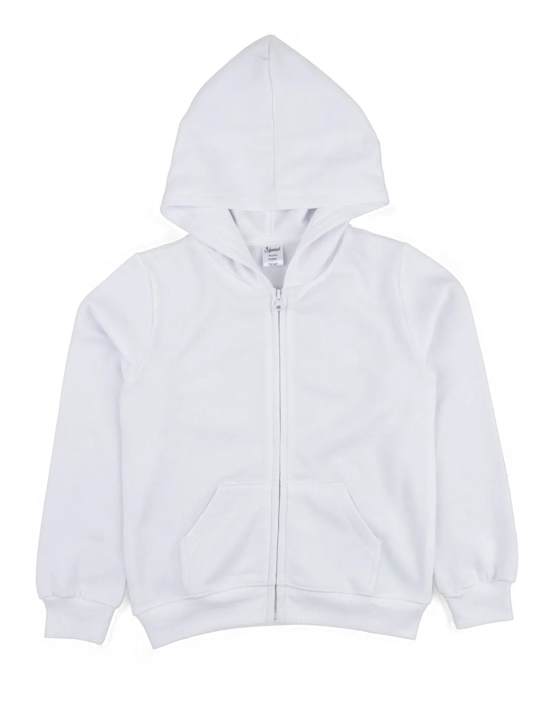 Cotton Neutral Solid Color Zipper Hoodies