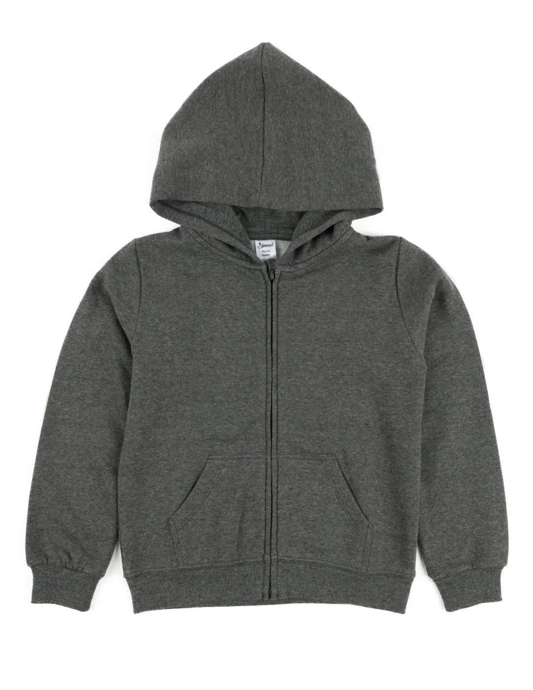 Cotton Neutral Solid Color Zipper Hoodies