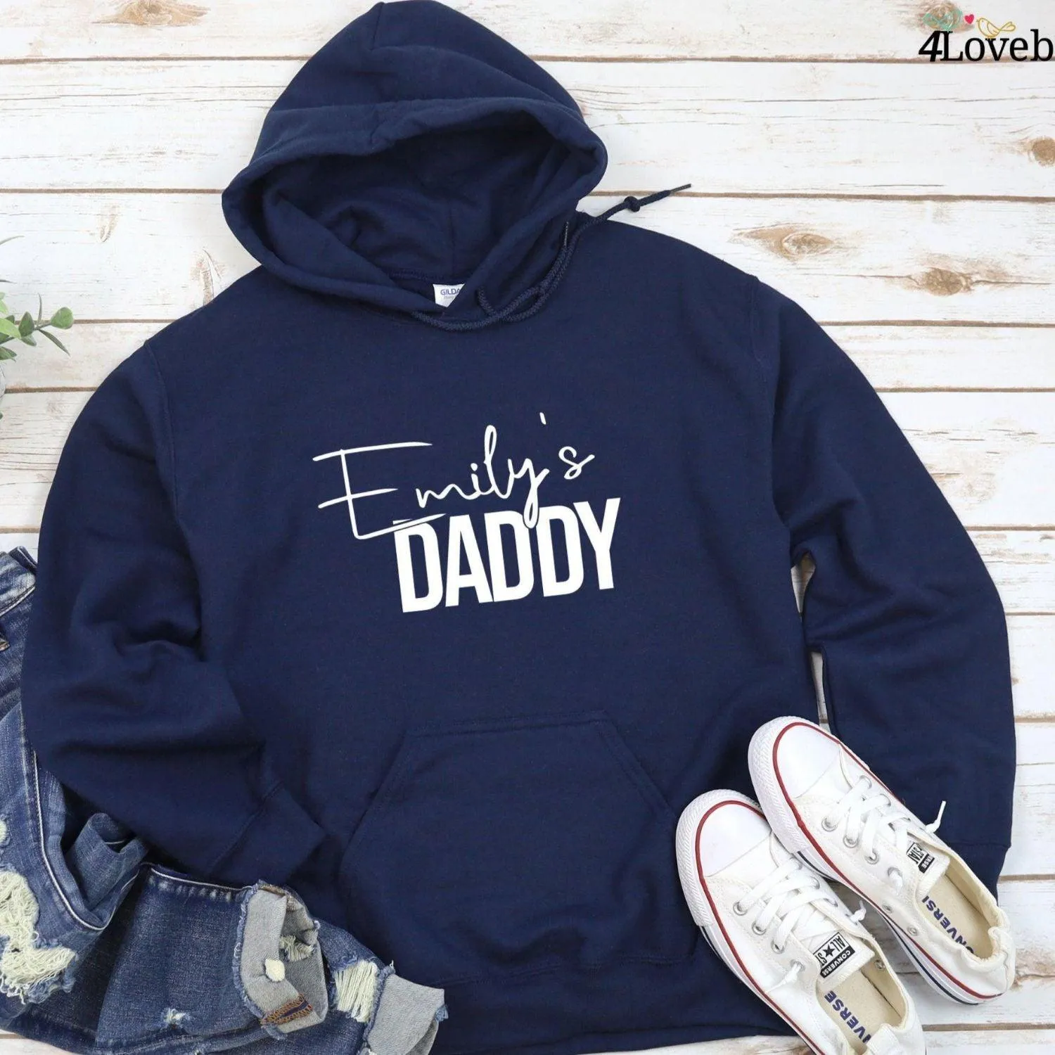 Custom Matching Outfits for Dad & Mom with Kid's Names, Father's Day & New Mom Gifts