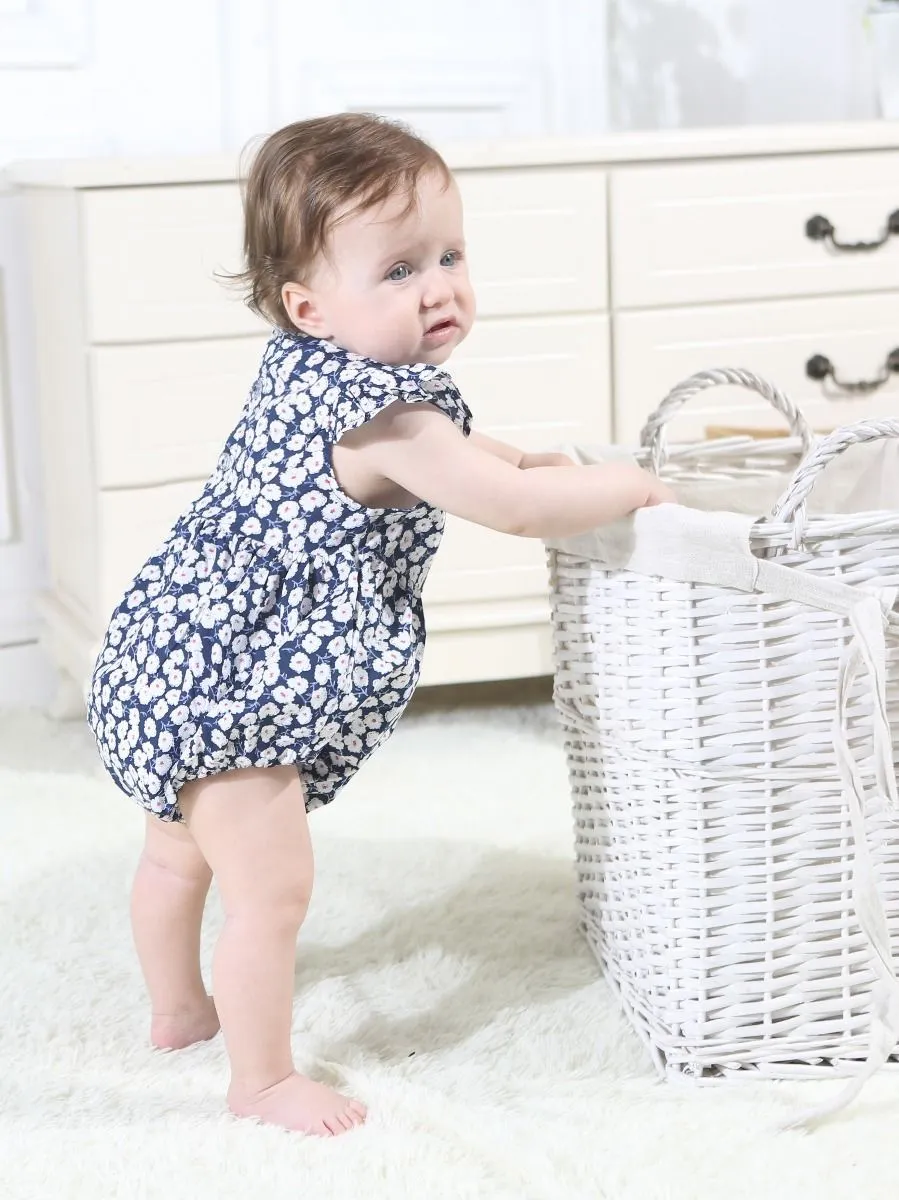 Cute Short Butterfly Sleeve Infant Summer Romper