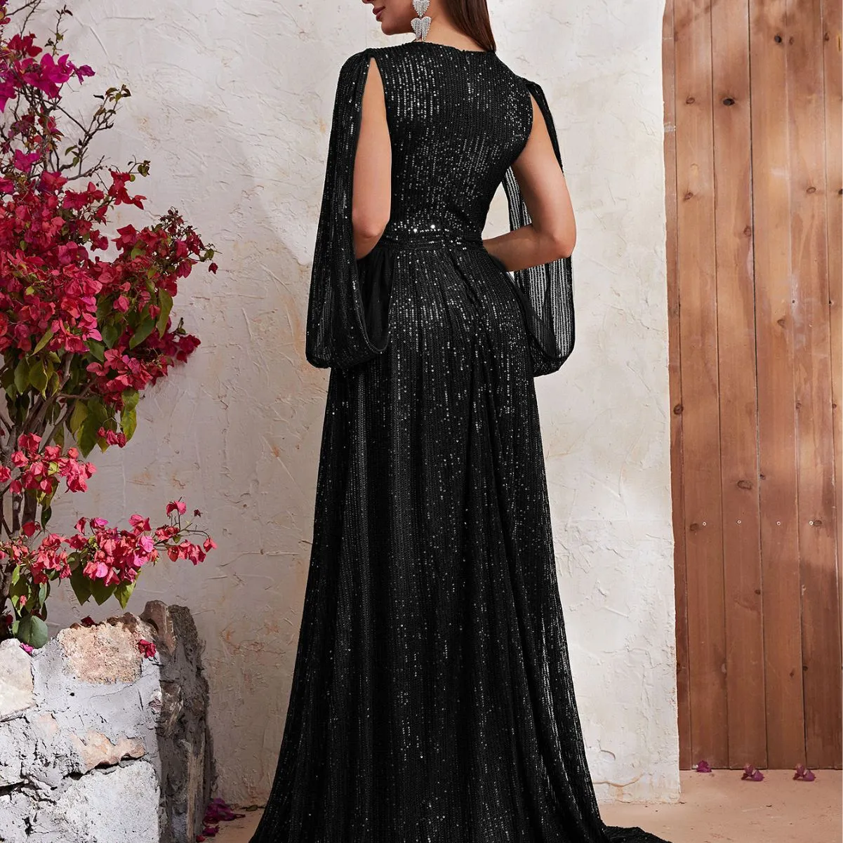 Danielle Sequined Evening Dress