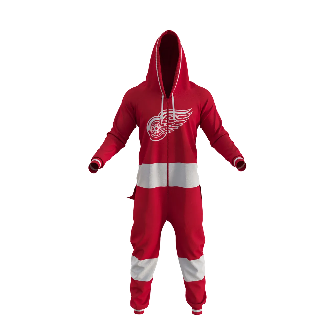 Detroit Red Wings NHL Hockey Sockey Men's Red Team Uniform Onesie