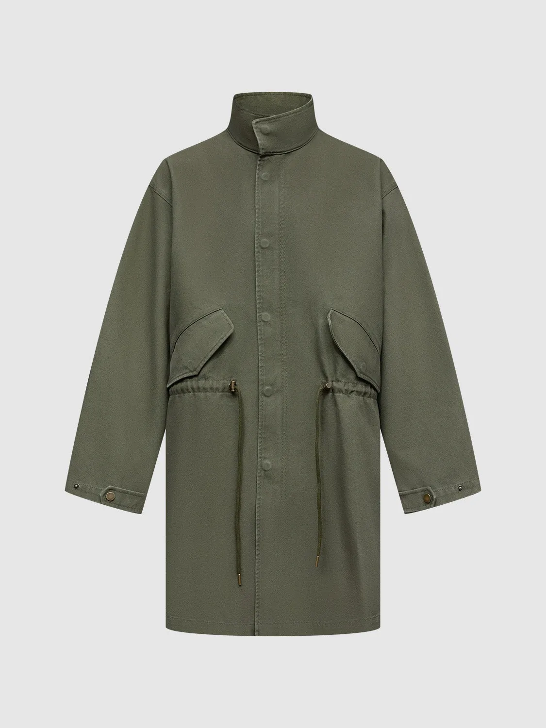 Drawstring Trench Coats