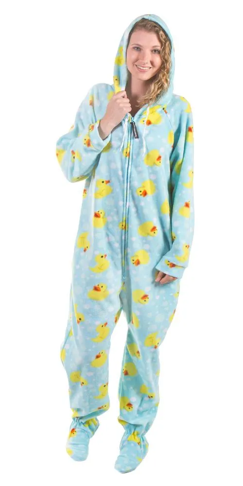 Duck Duck Snooze Onesie - Detachable Feet