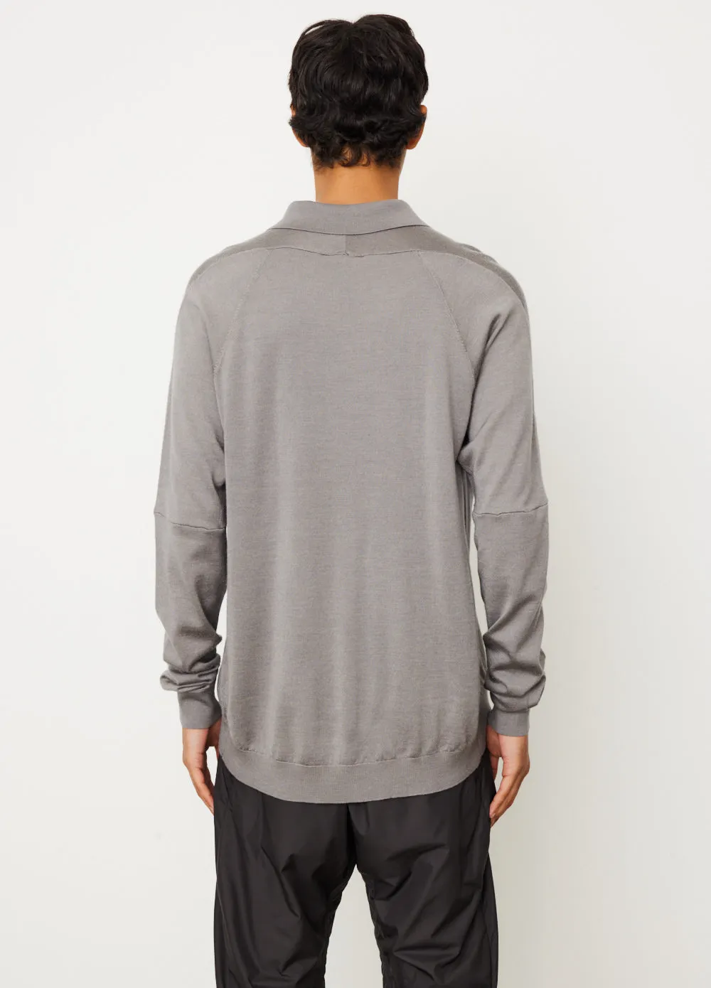 ESC Knit Long Sleeve Polo