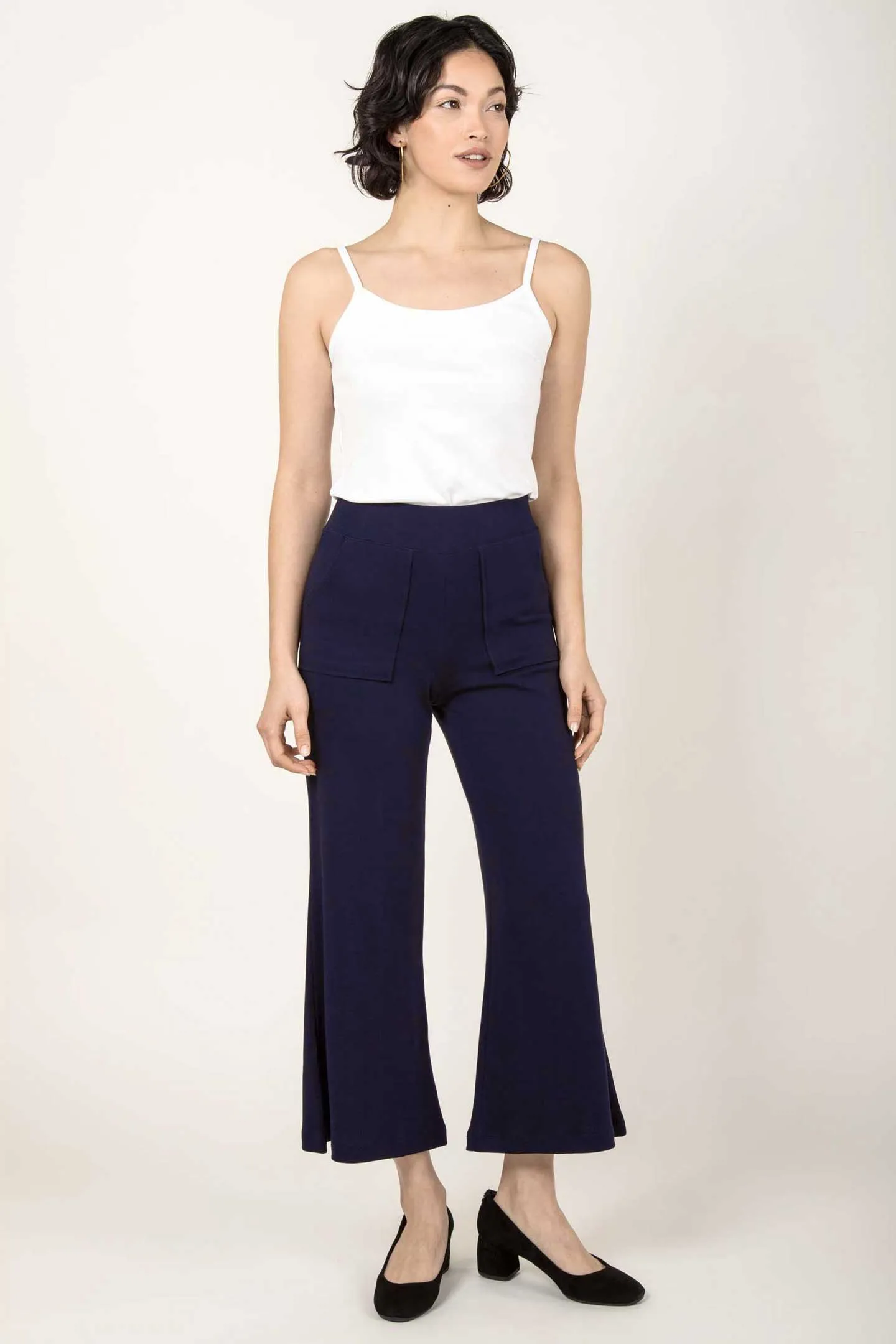 Essential Cropped Wide Leg Pant