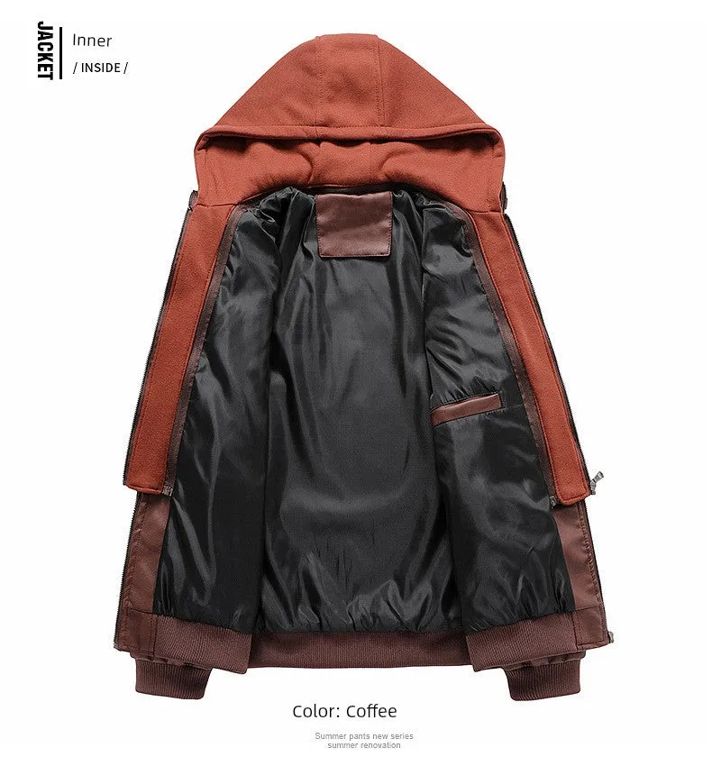 Fashion Leak-Picking Hooded Autumn Loose Casual Motorcycle Clothing