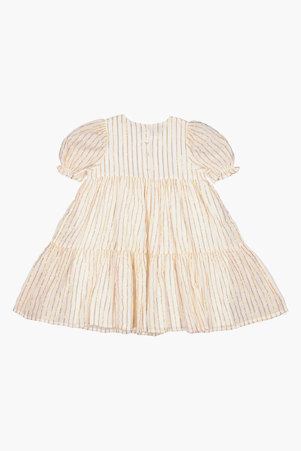 Girls Dress MarMar Copenhagen Damita Gold Stripes