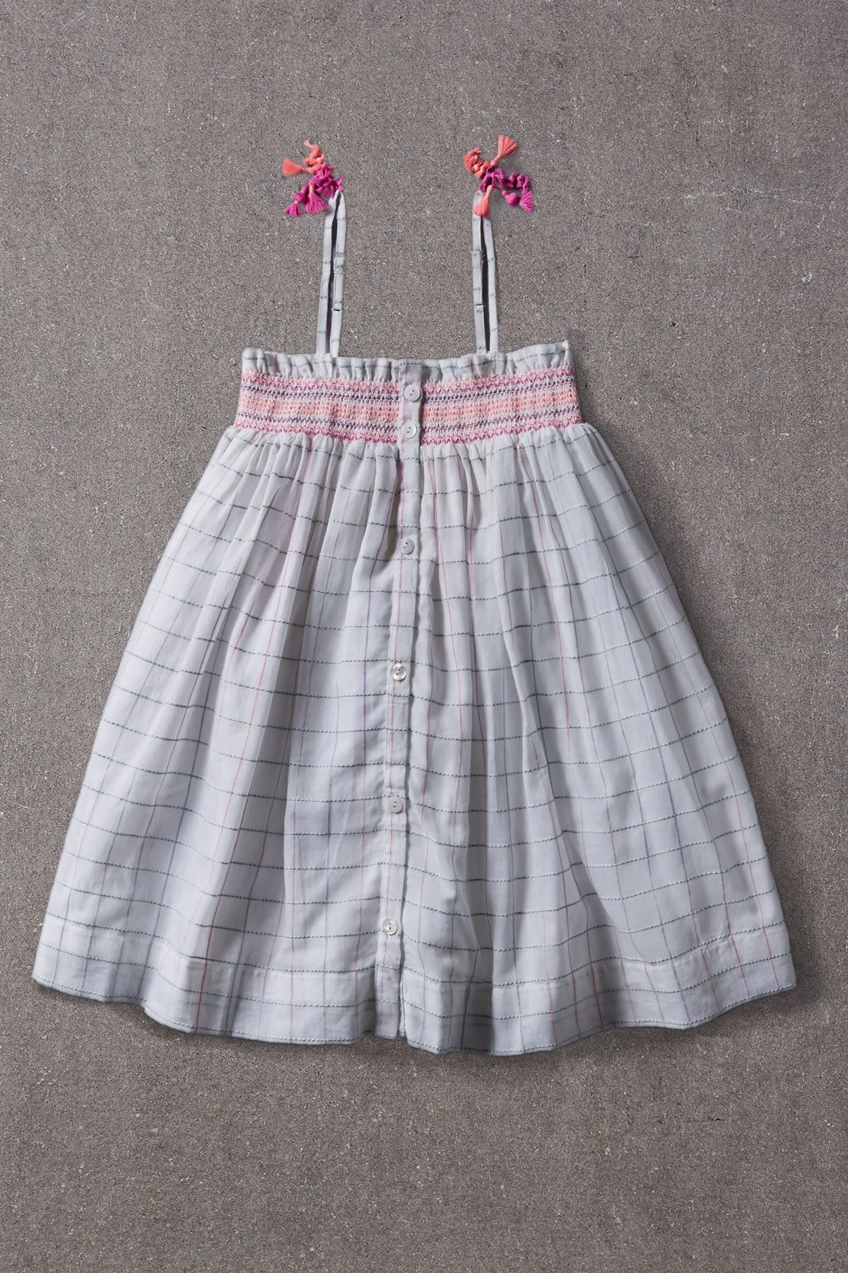 Girls Dress Nellystella Camila - Space Dye Check (Size 3 left)