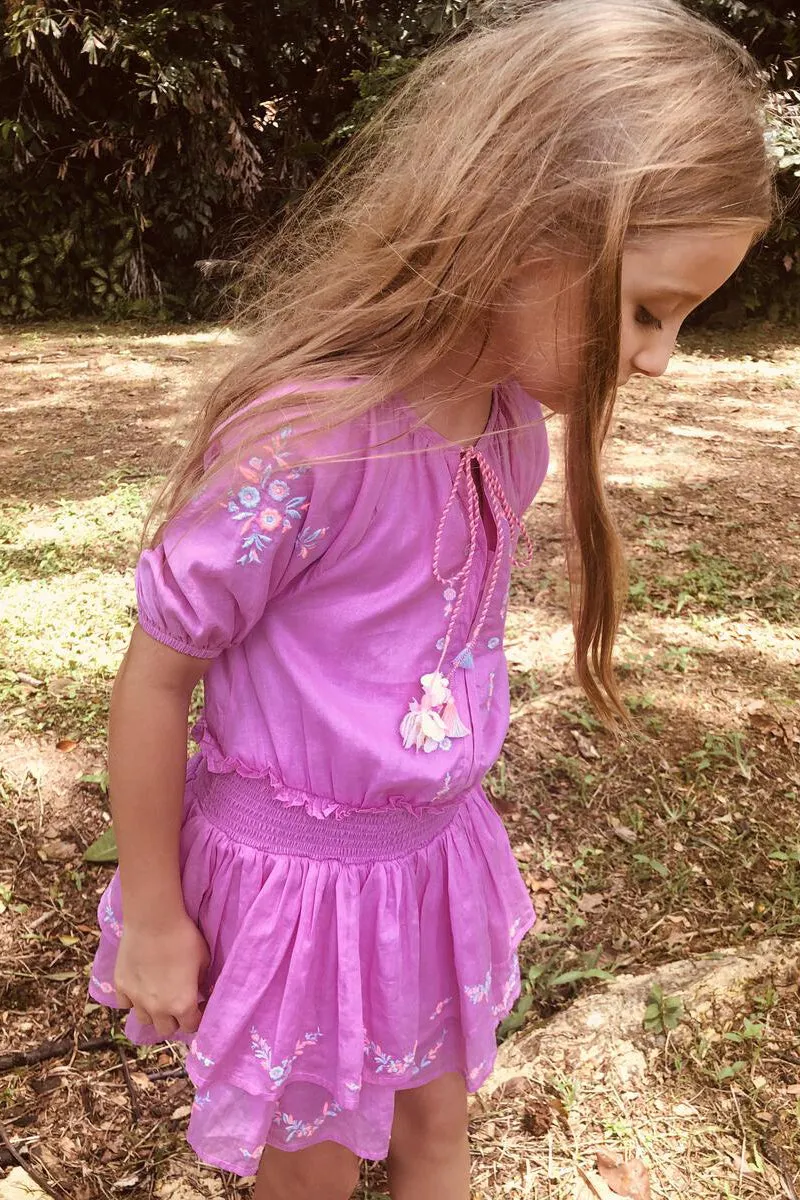 Girls Dress Nellystella River Candy Grape