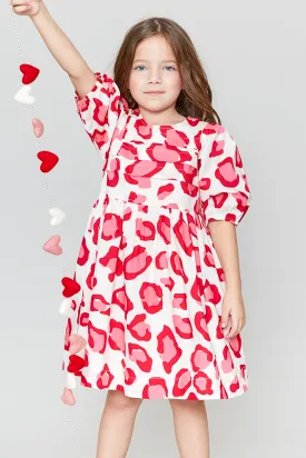 Girls Dress Pink Chicken Evelyn Valentines