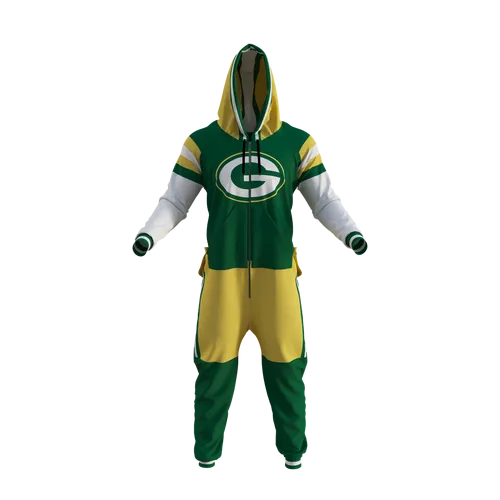 Green Bay Packers NFL Hockey Sockey Men's Green Team Uniform Onesie