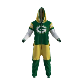 Green Bay Packers NFL Hockey Sockey Men's Green Team Uniform Onesie