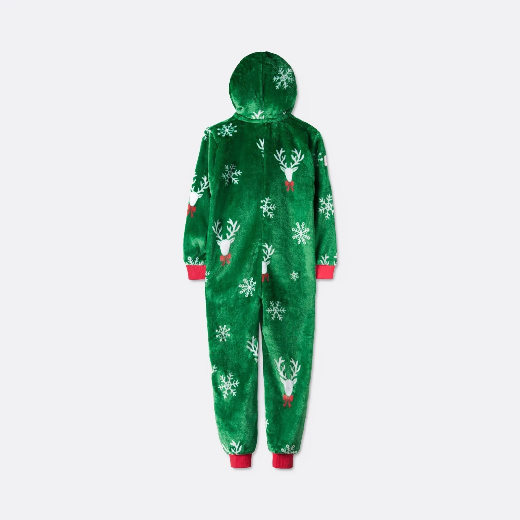 Grüner Rentier Onesie Kinder