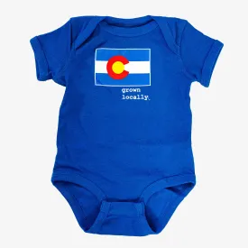 Grown Locally Colorado Flag Onesie