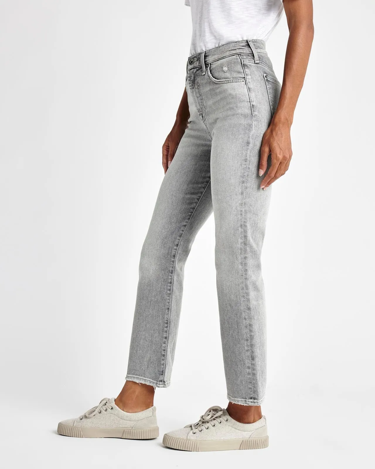 High Waisted Stretch Jean in Imprint