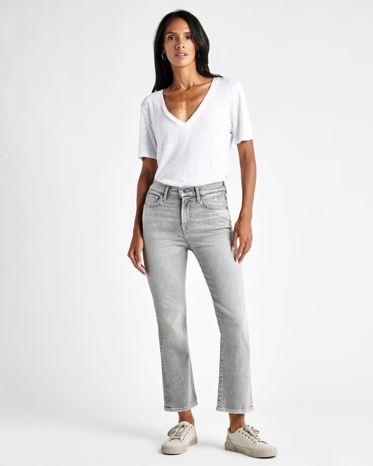 High Waisted Stretch Jean in Imprint