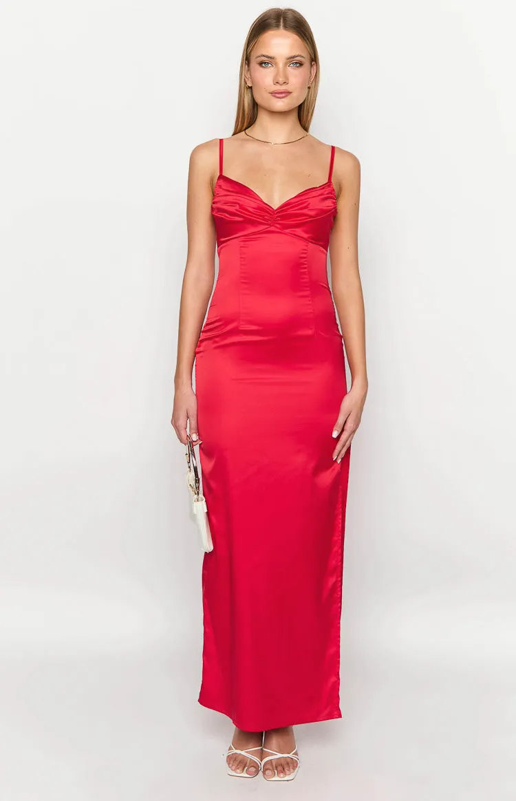 Honey Red Maxi Dress