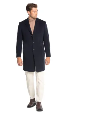 ID8333-Schneiders Salvatore Navy Overcoat