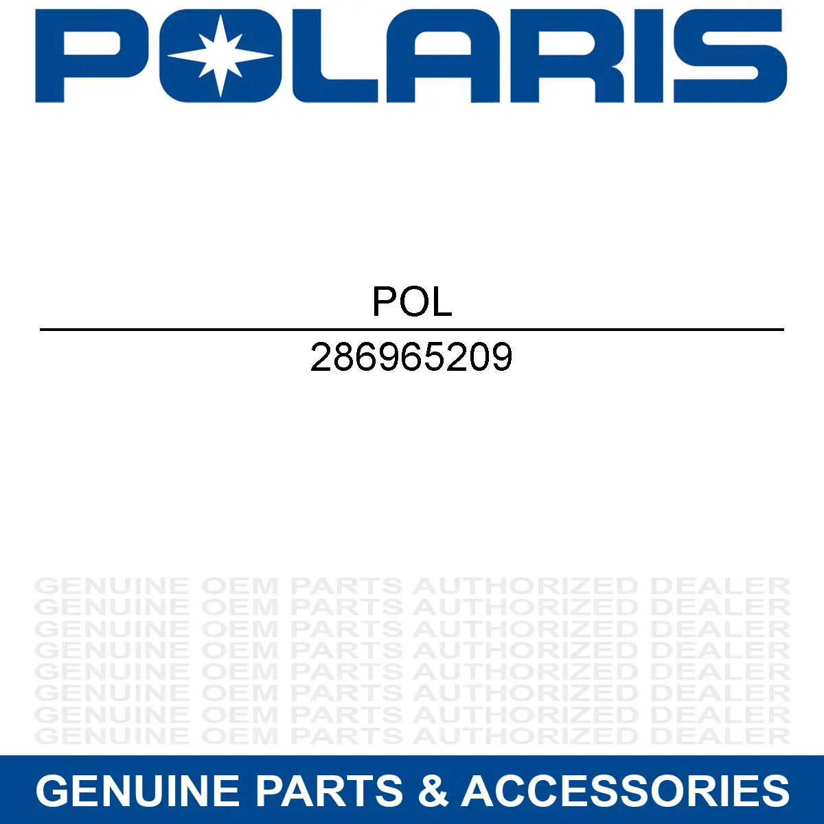 Indian 286965209 Genuine OEM Polaris Part