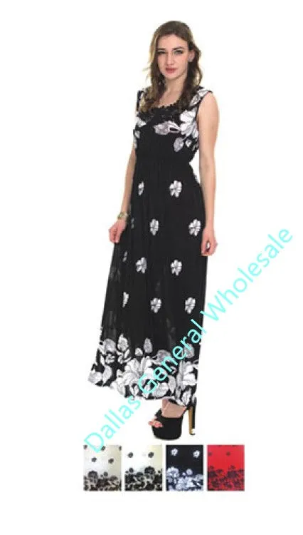 Ladies Fashion Maxi Sun Dress Wholesale