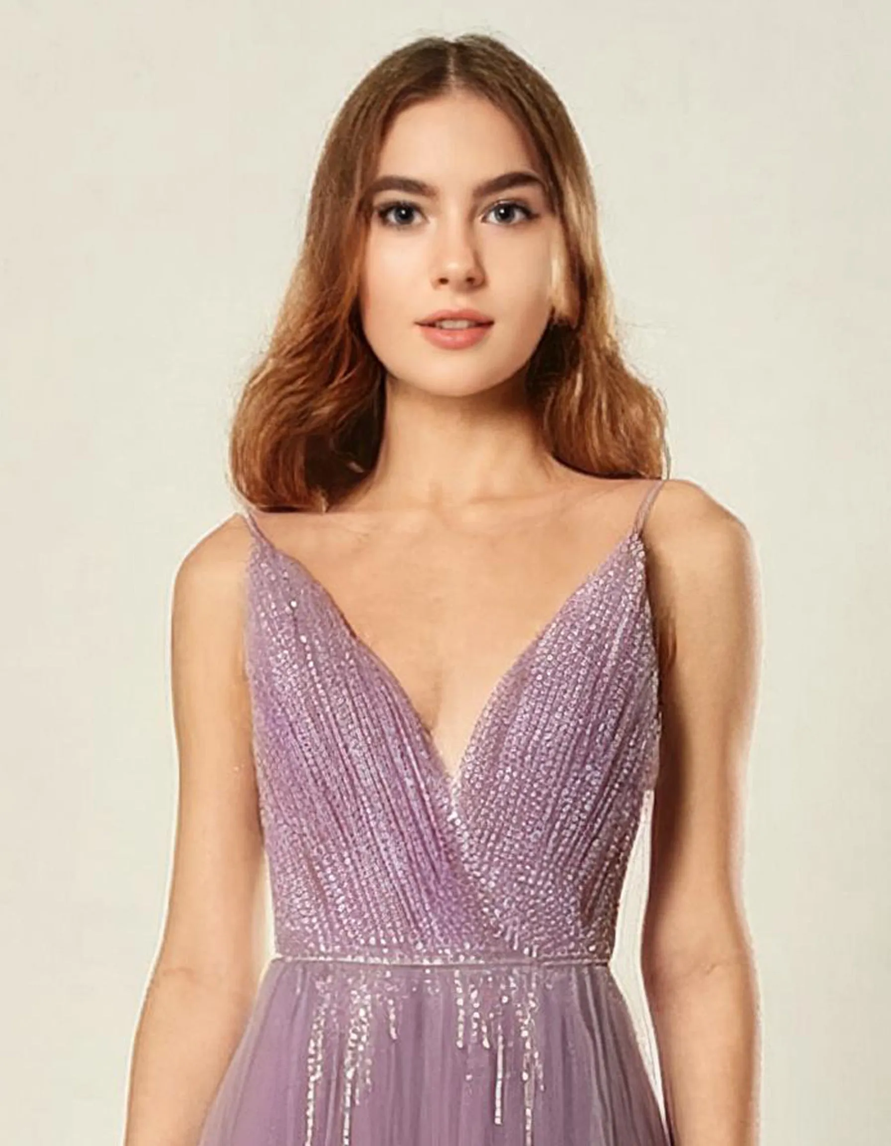 Lavender Mist Evening Gown