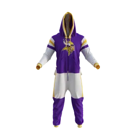 Minnesota Vikings NFL Hockey Sockey Men's Purple Team Uniform Onesie