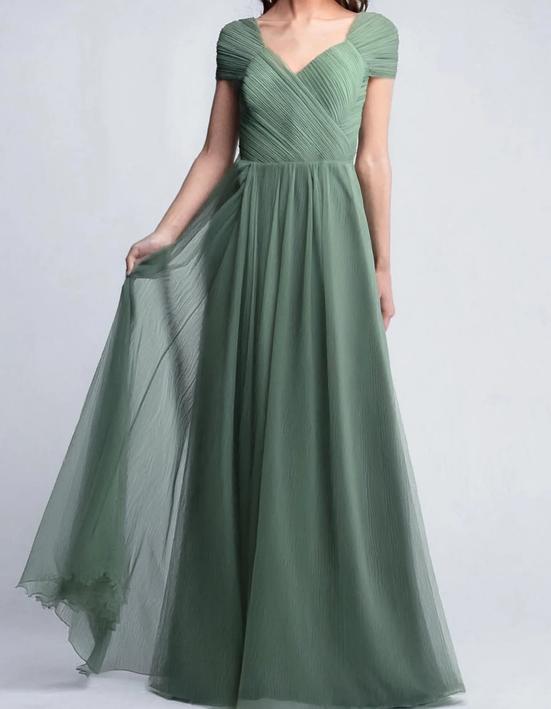 Mint Garden Evening Gown